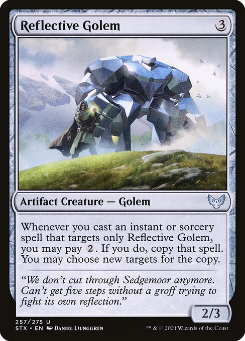 Reflective Golem - Strixhaven: School of Mages - U - 257