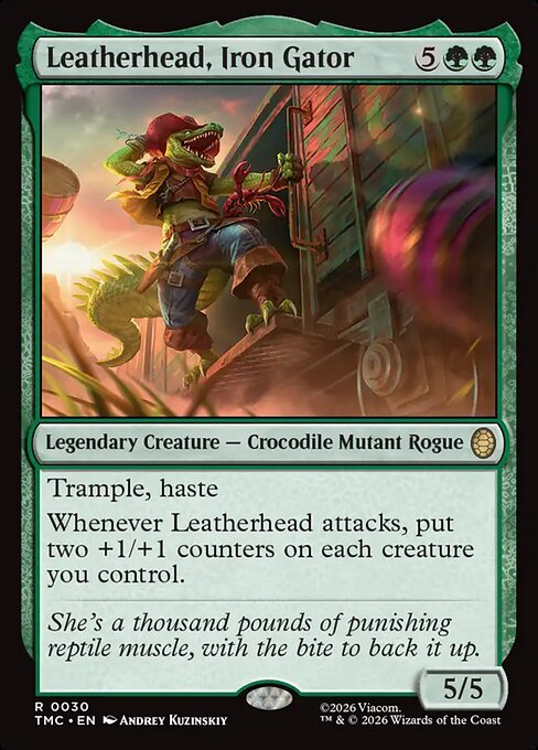 Leatherhead, Iron Gator - Commander: Teenage Mutant Ninja Turtles - R - 30