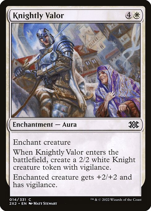 Knightly Valor - Double Masters 2022 - C - 14