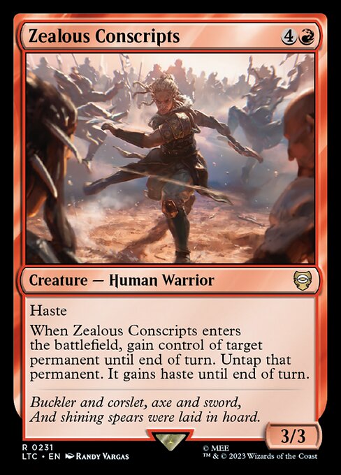 Zealous Conscripts - Commander: The Lord of the Rings: Tales of Middle-earth - R - 231
