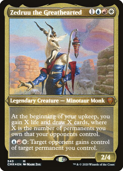 Zedruu the Greathearted (Foil Etched) - Commander Legends - M - 543
