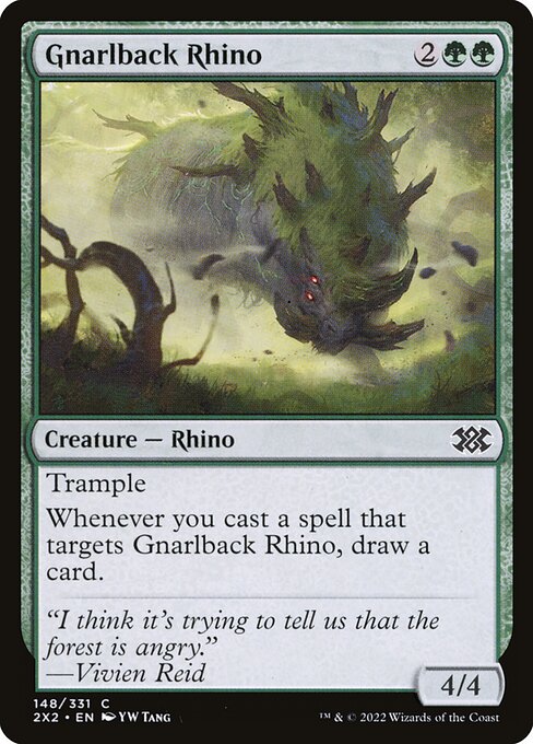 Gnarlback Rhino - Double Masters 2022 - C - 148