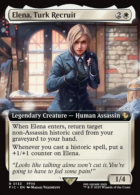 Elena, Turk Recruit (Extended Art) - Commander: FINAL FANTASY - R - 133
