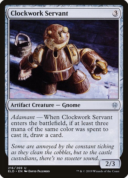 Clockwork Servant - Throne of Eldraine - U - 216