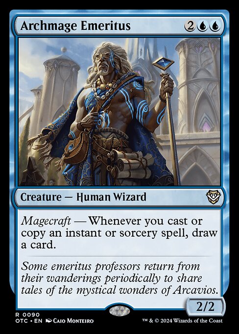 Archmage Emeritus - Commander: Outlaws of Thunder Junction - R - 90