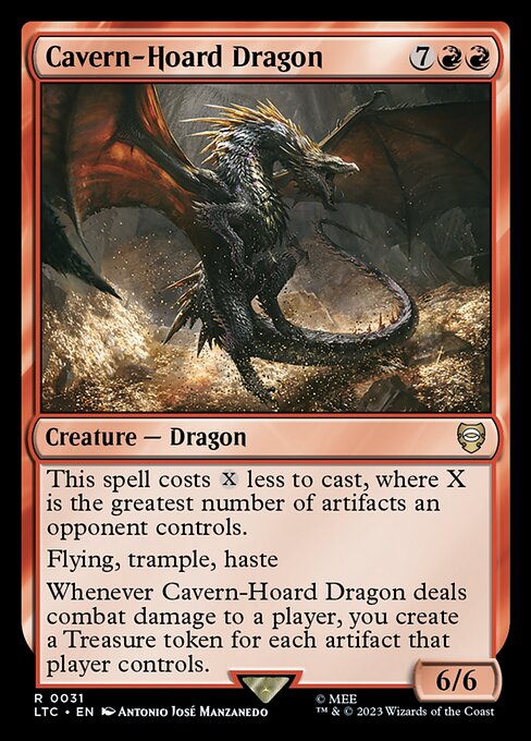 Cavern-Hoard Dragon - Commander: The Lord of the Rings: Tales of Middle-earth - R - 31