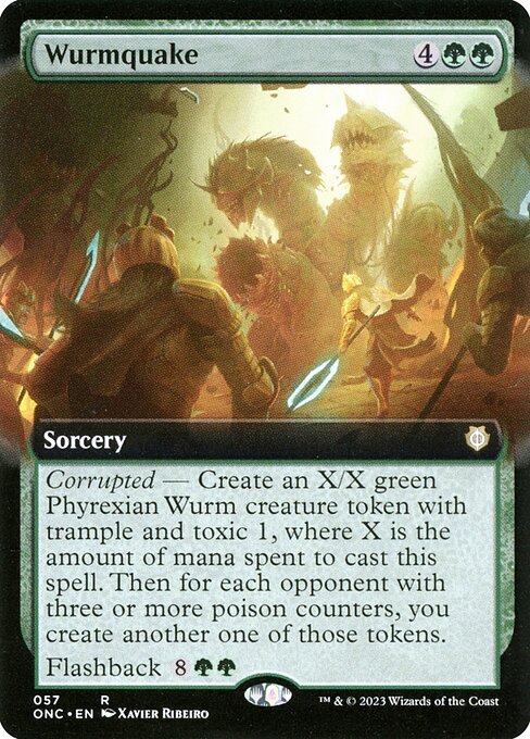 Wurmquake (Extended Art) - Commander: Phyrexia: All Will Be One - R - 57