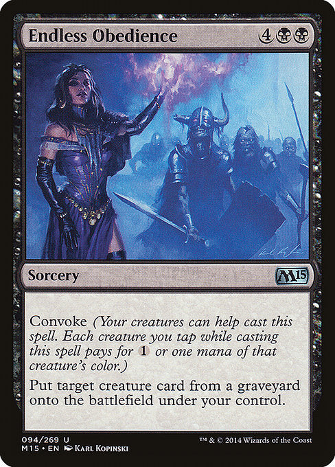 Endless Obedience - Magic 2015 (M15) - U - 94