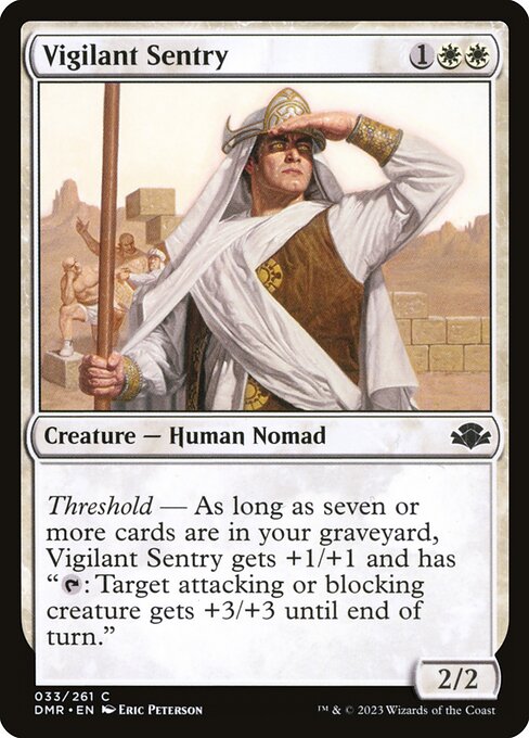 Vigilant Sentry - Dominaria Remastered - C - 33