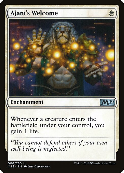 Ajani's Welcome - Core Set 2019 - U - 6