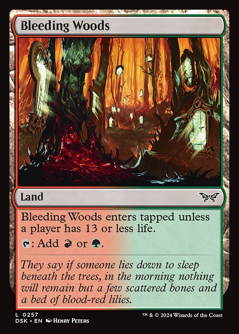Bleeding Woods - Duskmourn: House of Horror - L - 257
