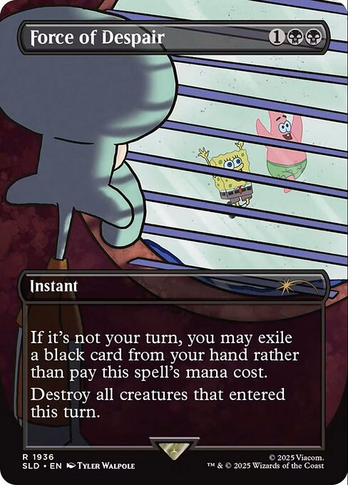 Force of Despair (Rainbow Foil) - Secret Lair Drop Series - R - 1936