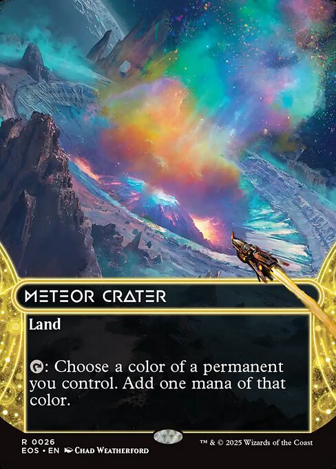 Meteor Crater (0026) (Borderless) - Edge of Eternities: Stellar Sights - R - 26