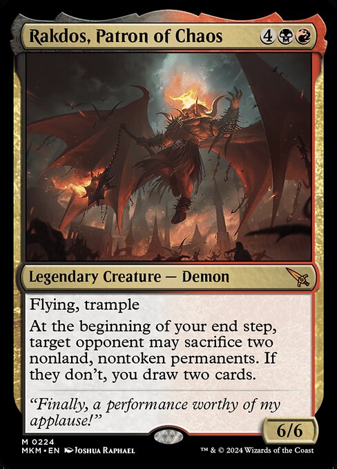 Rakdos, Patron of Chaos - Promo Pack: Murders at Karlov Manor - M - 224