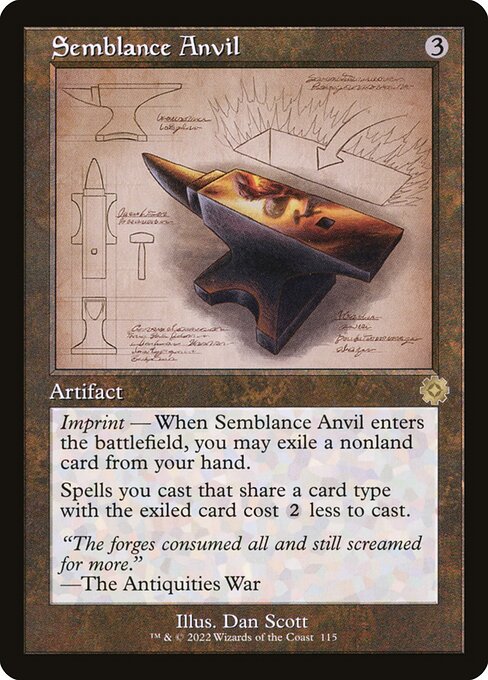 Semblance Anvil (Schematic) - The Brothers' War: Retro Frame Artifacts - R - 115