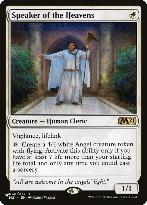 Speaker of the Heavens - The List Reprints - R - 038/274