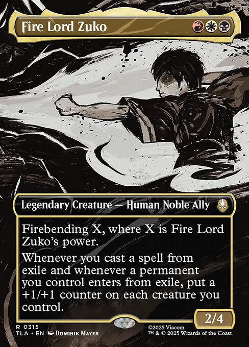Fire Lord Zuko (Borderless) - Avatar: The Last Airbender - R - 315