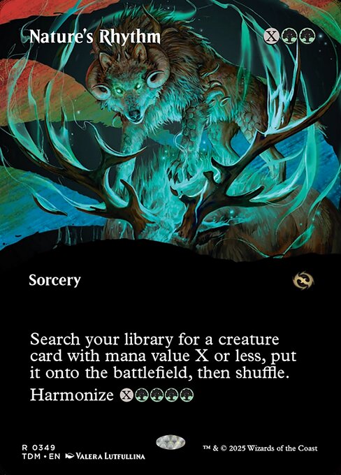 Nature's Rhythm (Borderless) - Tarkir: Dragonstorm - R - 349