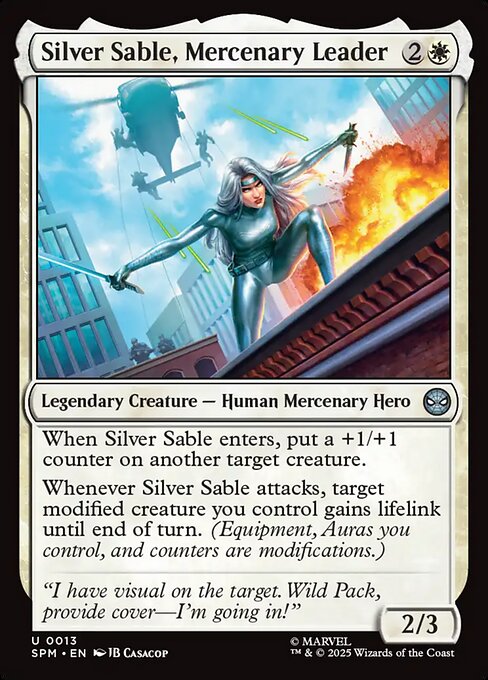 Silver Sable, Mercenary Leader - Marvel's Spider-Man - U - 13