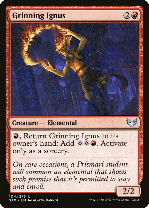 Grinning Ignus - Strixhaven: School of Mages - U - 104