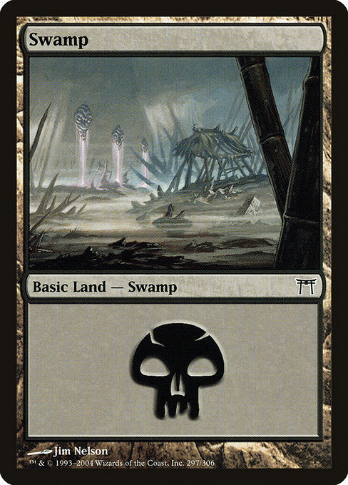 Swamp (297) - JP Full Art - Kamigawa: Neon Dynasty - L - 297