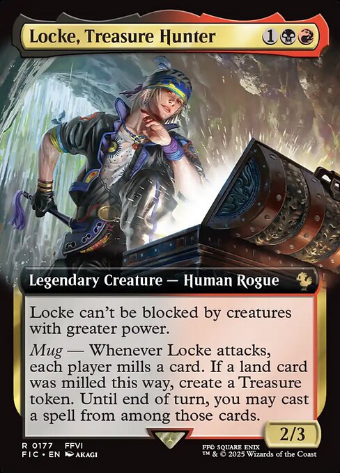 Locke, Treasure Hunter (Extended Art) - Commander: FINAL FANTASY - R - 177