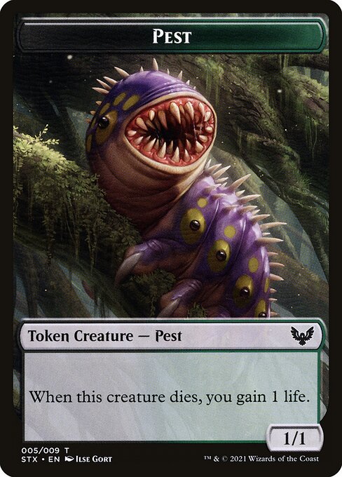 Pest Token - Strixhaven: School of Mages - T - 5