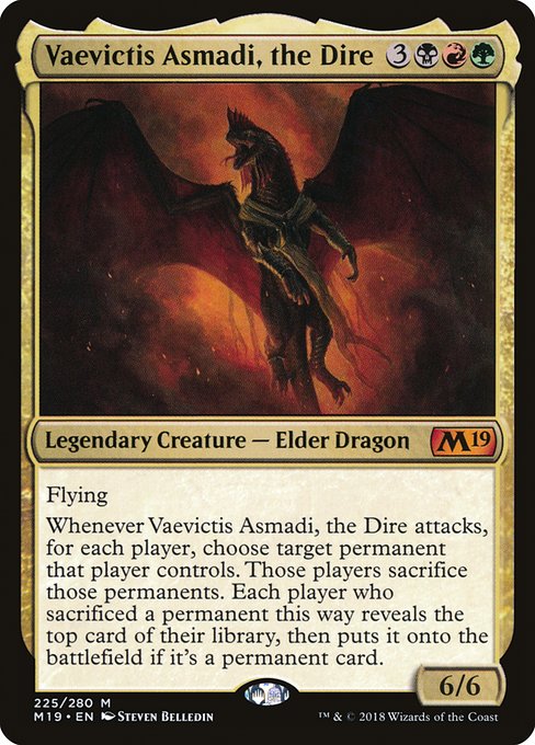 Vaevictis Asmadi, the Dire - Core Set 2019 - M - 225