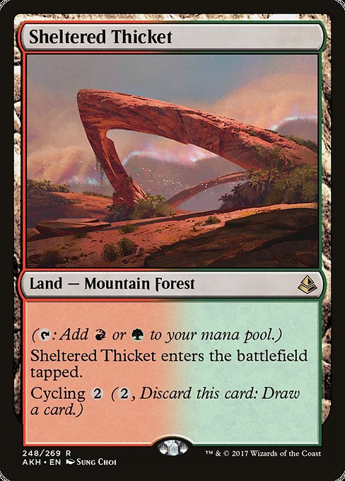 Sheltered Thicket - Amonkhet - R - 248