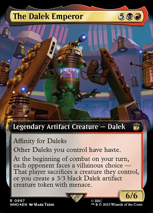 The Dalek Emperor (Extended Art) (Surge Foil) - Universes Beyond: Doctor Who - R - 997