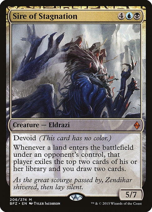 Sire of Stagnation - Battle for Zendikar - M - 206