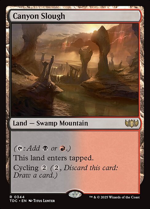 Canyon Slough - Commander: Tarkir: Dragonstorm - R - 344