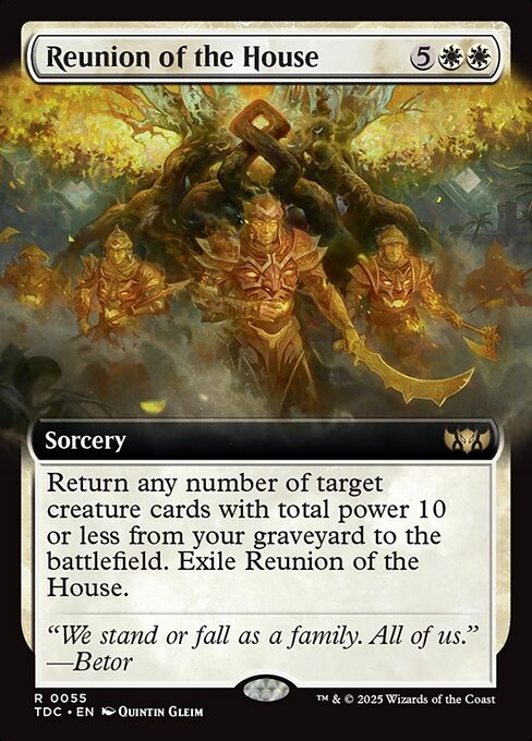 Reunion of the House (Extended Art) - Commander: Tarkir: Dragonstorm - R - 55