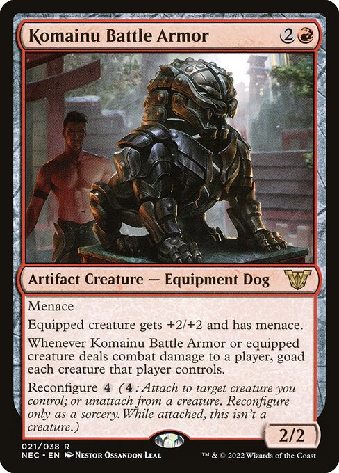 Komainu Battle Armor - Commander: Kamigawa: Neon Dynasty - R - 21