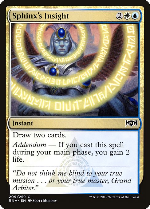 Sphinx's Insight - Ravnica Allegiance - C - 209