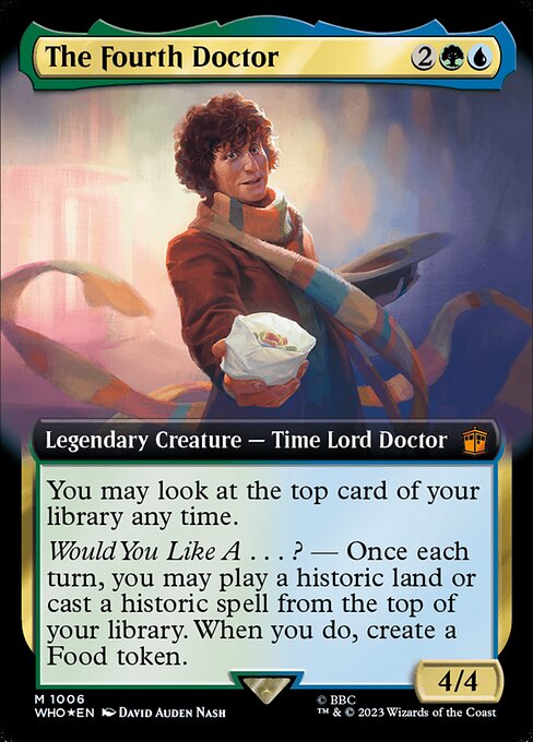 The Fourth Doctor (Extended Art) (Surge Foil) - Universes Beyond: Doctor Who - M - 1006