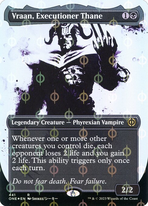 Vraan, Executioner Thane (Showcase) (Step-and-Compleat Foil) - Phyrexia: All Will Be One - R - 441