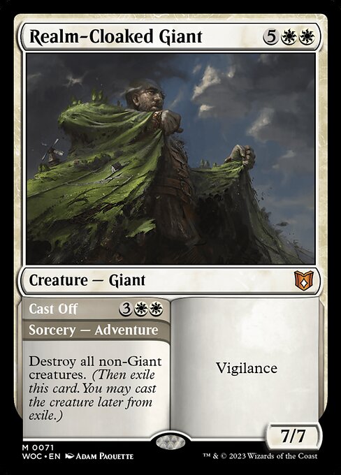 Realm-Cloaked Giant - Commander: Wilds of Eldraine - M - 71