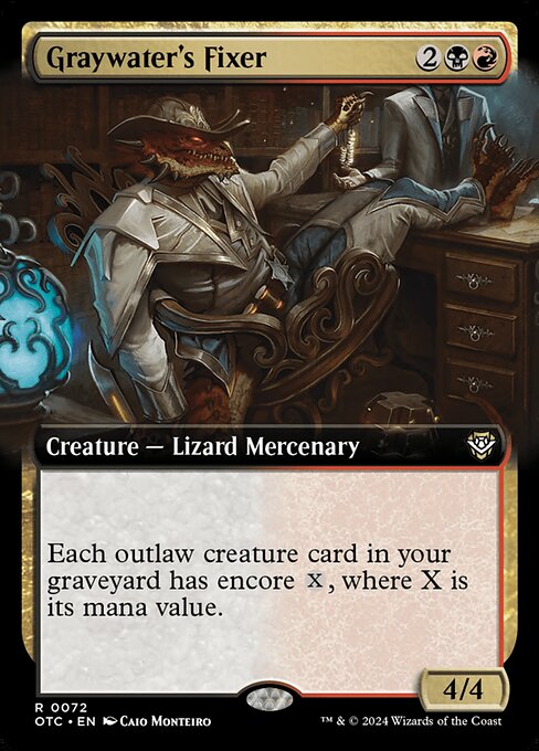 Graywater's Fixer (Extended Art) - Commander: Outlaws of Thunder Junction - R - 72