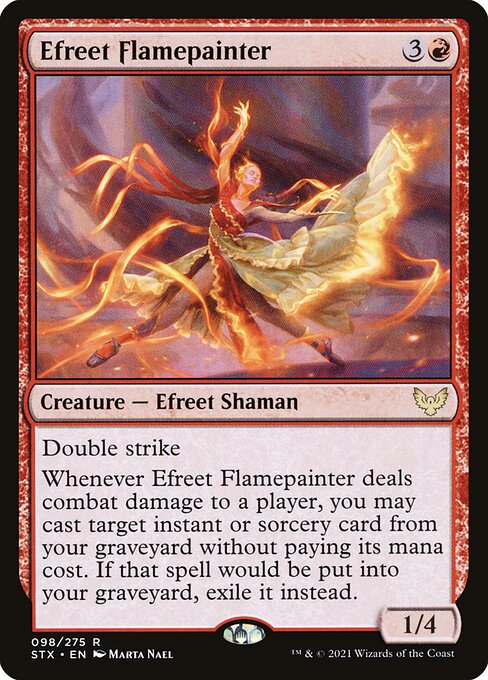 Efreet Flamepainter - Strixhaven: School of Mages - R - 98