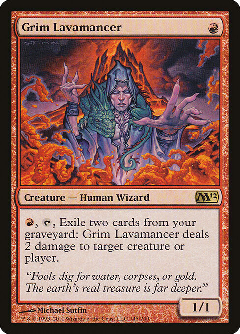 Grim Lavamancer - Magic 2012 (M12) - R - 145