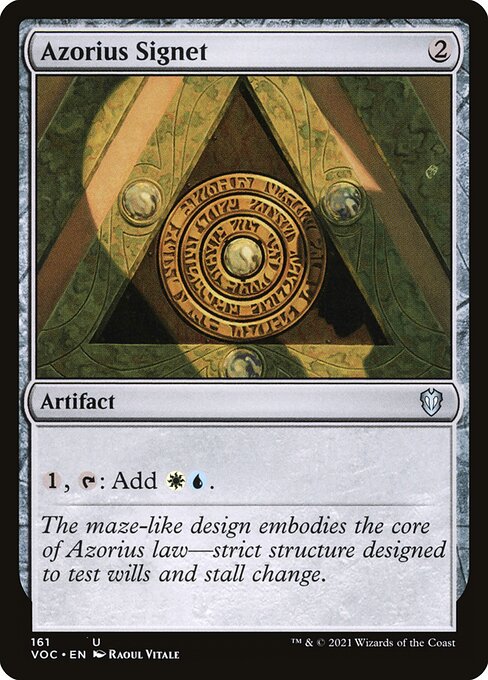 Azorius Signet - Commander: Innistrad: Crimson Vow - U - 161