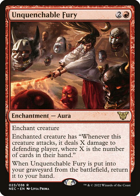 Unquenchable Fury - Commander: Kamigawa: Neon Dynasty - R - 23