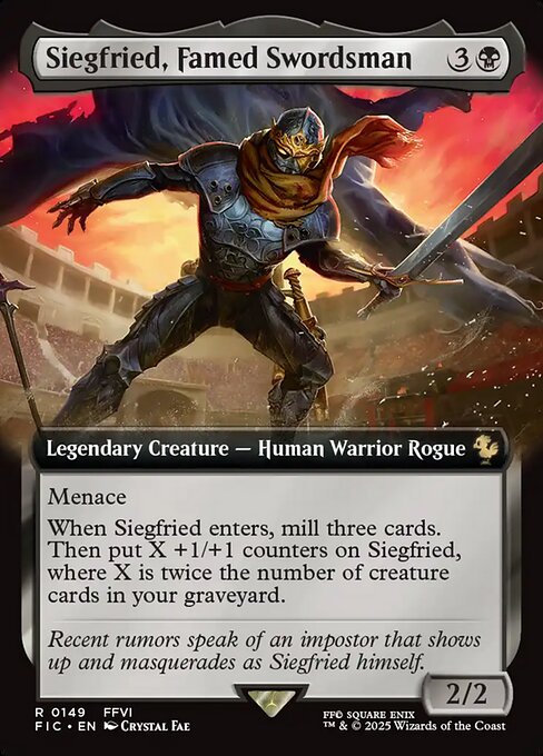 Siegfried, Famed Swordsman (Extended Art) - Commander: FINAL FANTASY - R - 149