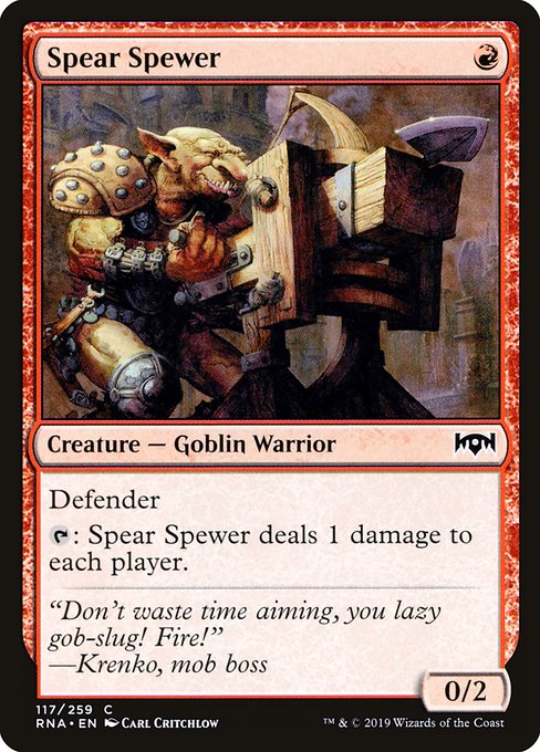 Spear Spewer - Ravnica Allegiance - C - 117
