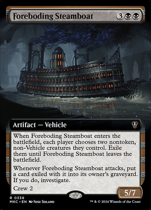 Foreboding Steamboat (Extended Art) - Commander: Murders at Karlov Manor - R - 338