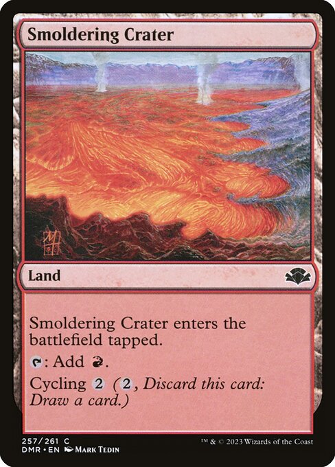 Smoldering Crater - Dominaria Remastered - C - 257