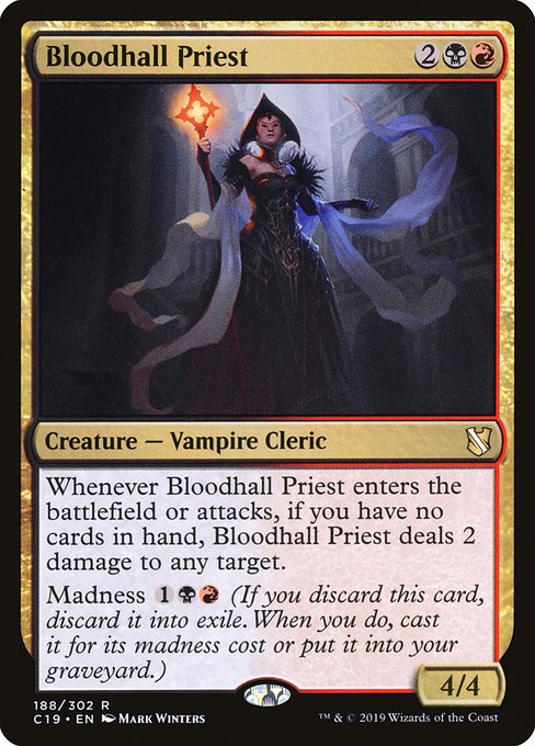 Bloodhall Priest - Commander 2019 - R - 188