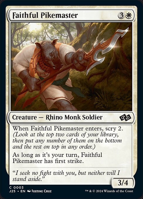 Faithful Pikemaster - Foundations Jumpstart - C - 3