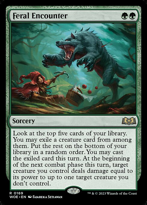 Feral Encounter - Wilds of Eldraine - R - 169